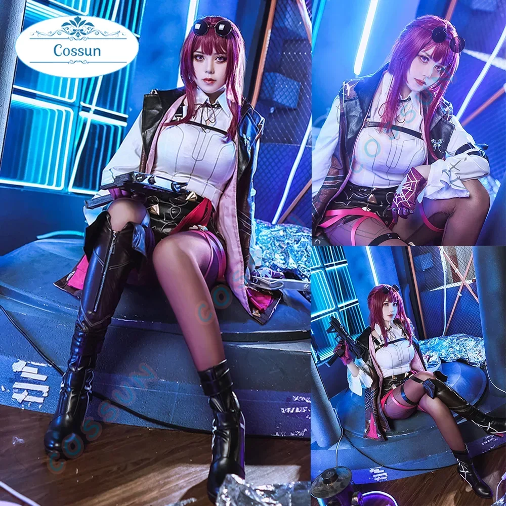 

Kafka Cosplay Costume Honkai: Star Rail Suit Uniform Dress Wigs Halloween Party Outfit Women S-XXL NEW