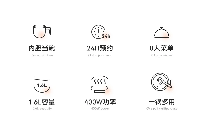 Description Picture 6 of itemRice cooker household one person multi-function 1.6 liters 1-2 one 3 people small mini dormitory cooking rice cooker