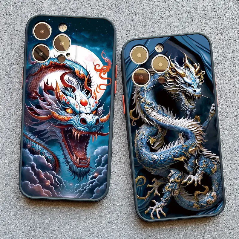 Dragon Totem Phone Case For iPhone 16 13 12 11 15 14 Pro Max 14Plus XS ...