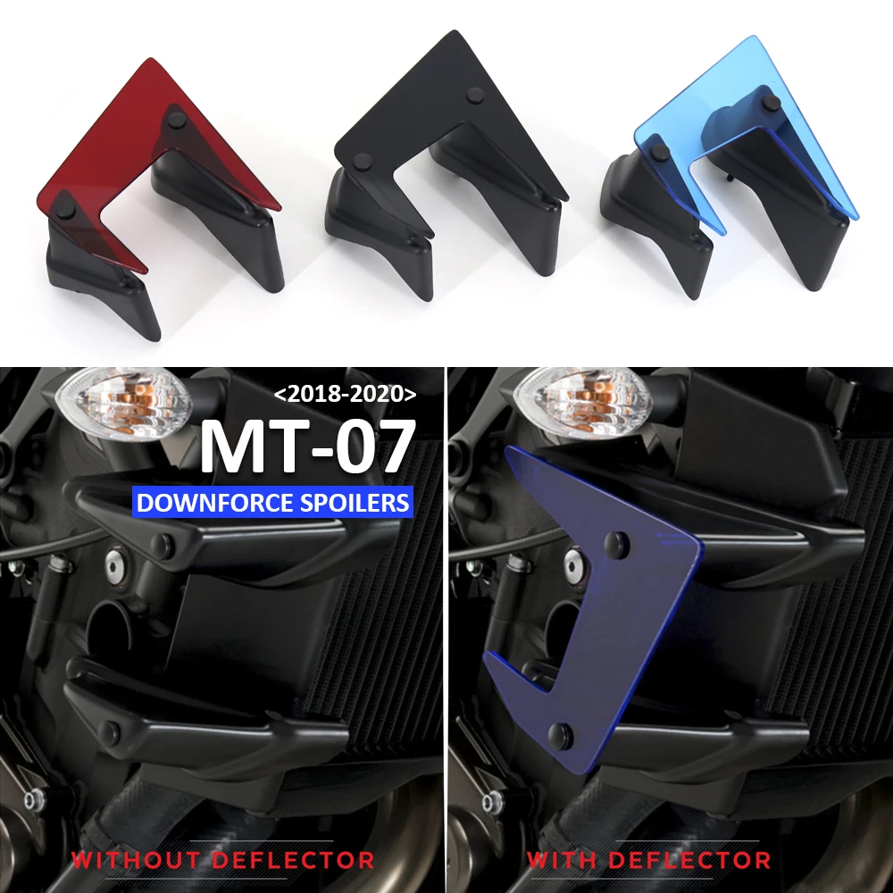 

MT-07 2021 NEW Motorcycle Parts Side Downforce Naked Spoilers Fixed Wing Winglet Fairing Wings Deflectors For Yamaha MT07 MT 07