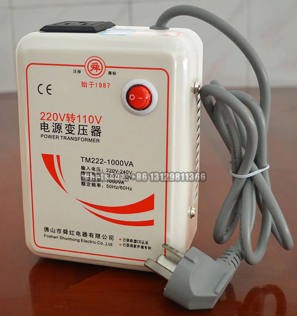 Household 1000W Voltage Converter Transformer,AC 220V to 110V Step Down ,110V to 220 V 1000 W Step Up. 4