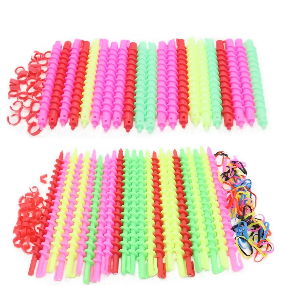 No Heat Hair Rollers Curls Curling Rod Roller Sticks Perm Rods Set Heatless Hair Curler Wave Formers Colorful Styling Tools