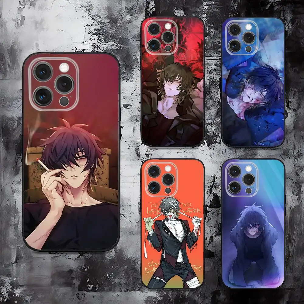 Towa Slow Damage Soft Silicone Black Phone Case