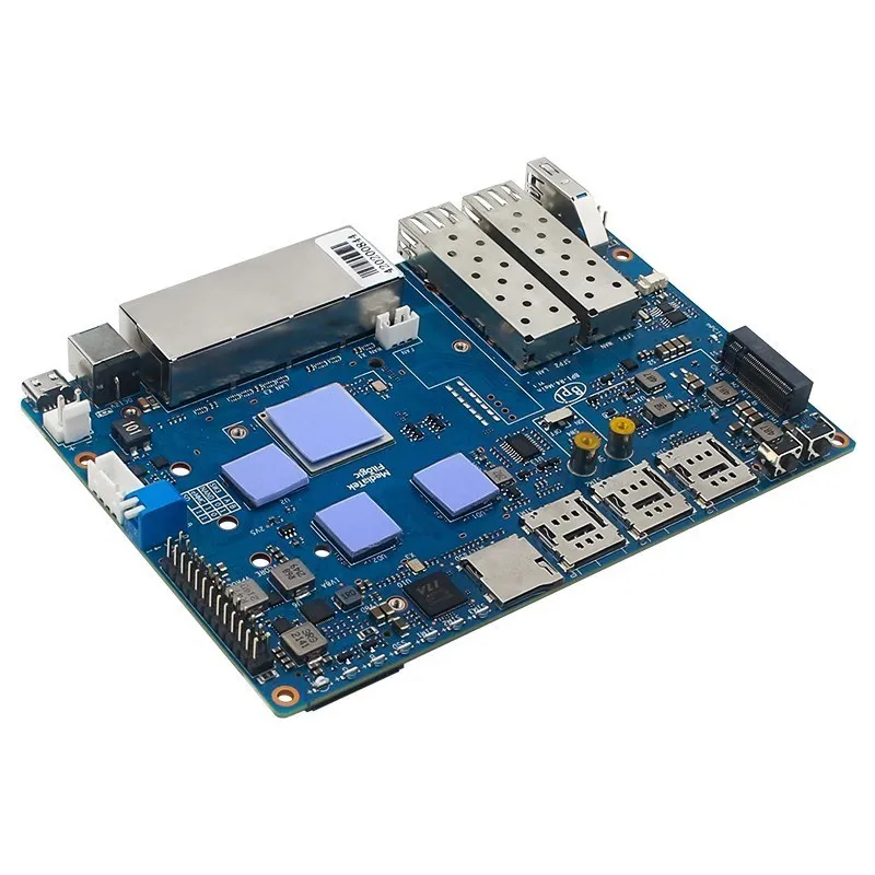 Banana Pi BPI-R4 Fan Aluminum Alloy Heatsink Active Passive Cooling PWN Fan Radi