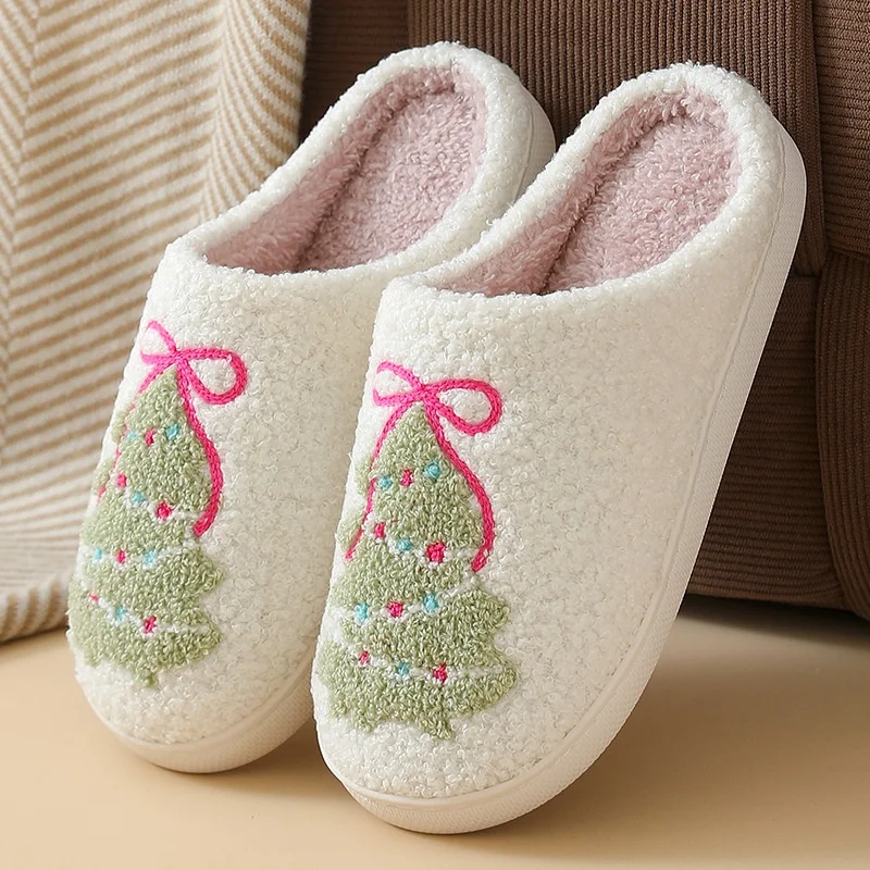 Pantofole invernali in pelliccia donna comode natale calde_voghion.com