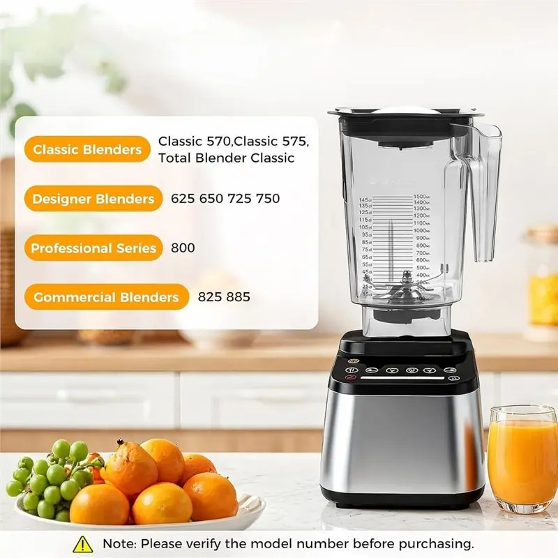 Blendtec 블렌더용 AT28-90Oz 교체용 용기, 클래식/디자이너/프로페셔널 시리즈용 Wildside+ 컨테이너 피처용
