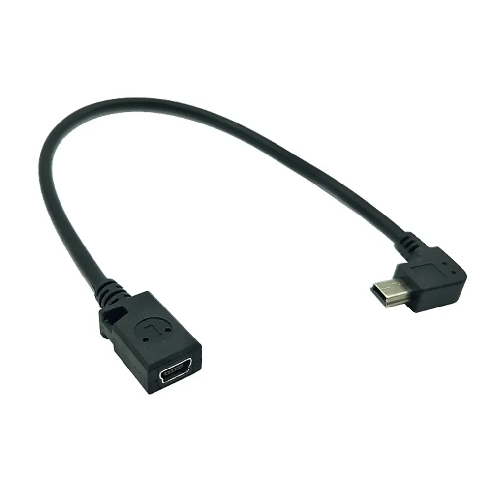 

Mini USB 5-pin male female extension cable 0.2m 20cm Mini USB 5PIN adapter short cable tilted 90 degrees up and down