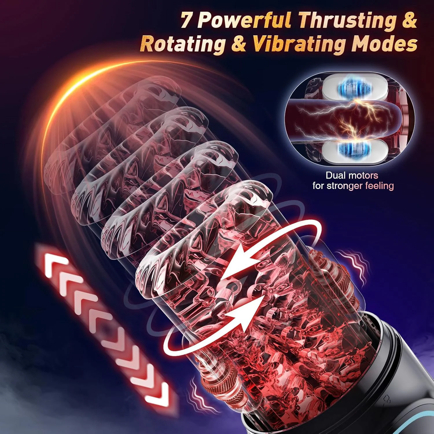 Automatic Masturbation Cup For Men With Thrusting And Rotation_voghion.com