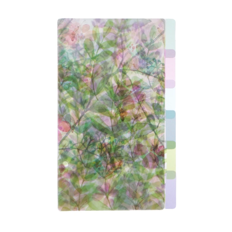 A5 A6 A7 Catoon Clear Divider Index Pages Classified Sorter for 6-Holes Binder