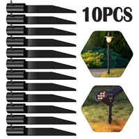 12PCS/6PCS Outdoor Light Stakes 10.75-inch Metal Ground Spike Replacement Stakes for Tiki Torch Solar Lights Live Flame Torches 1