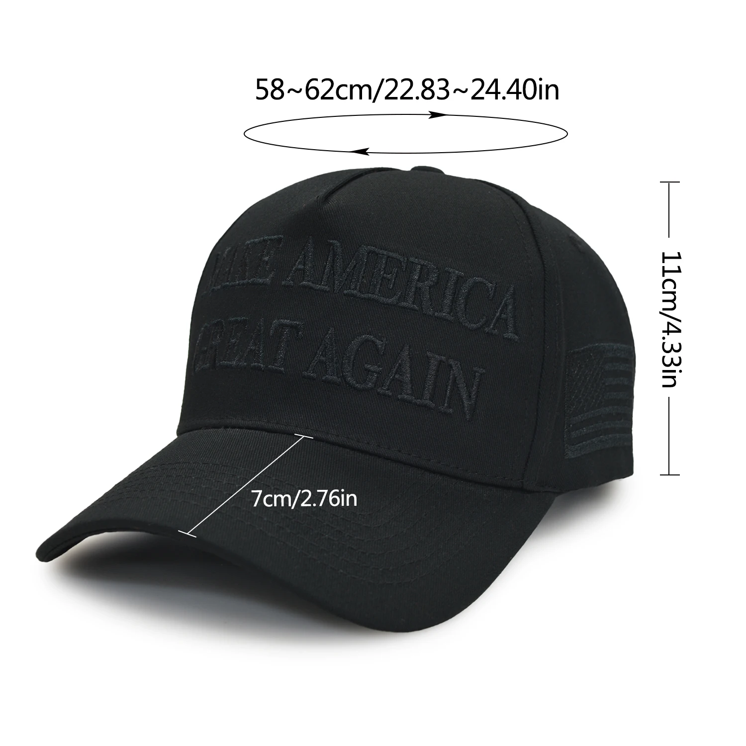 MAGA Letter Embroidered Outdoor Sports Baseball Cap Men And Women Adjustable Baseball Cap 3