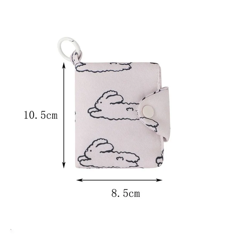 Chic Korean Floral Mini Wallet with Multi Pockets and Hook – Stylish Coin Purse & Card Holder
