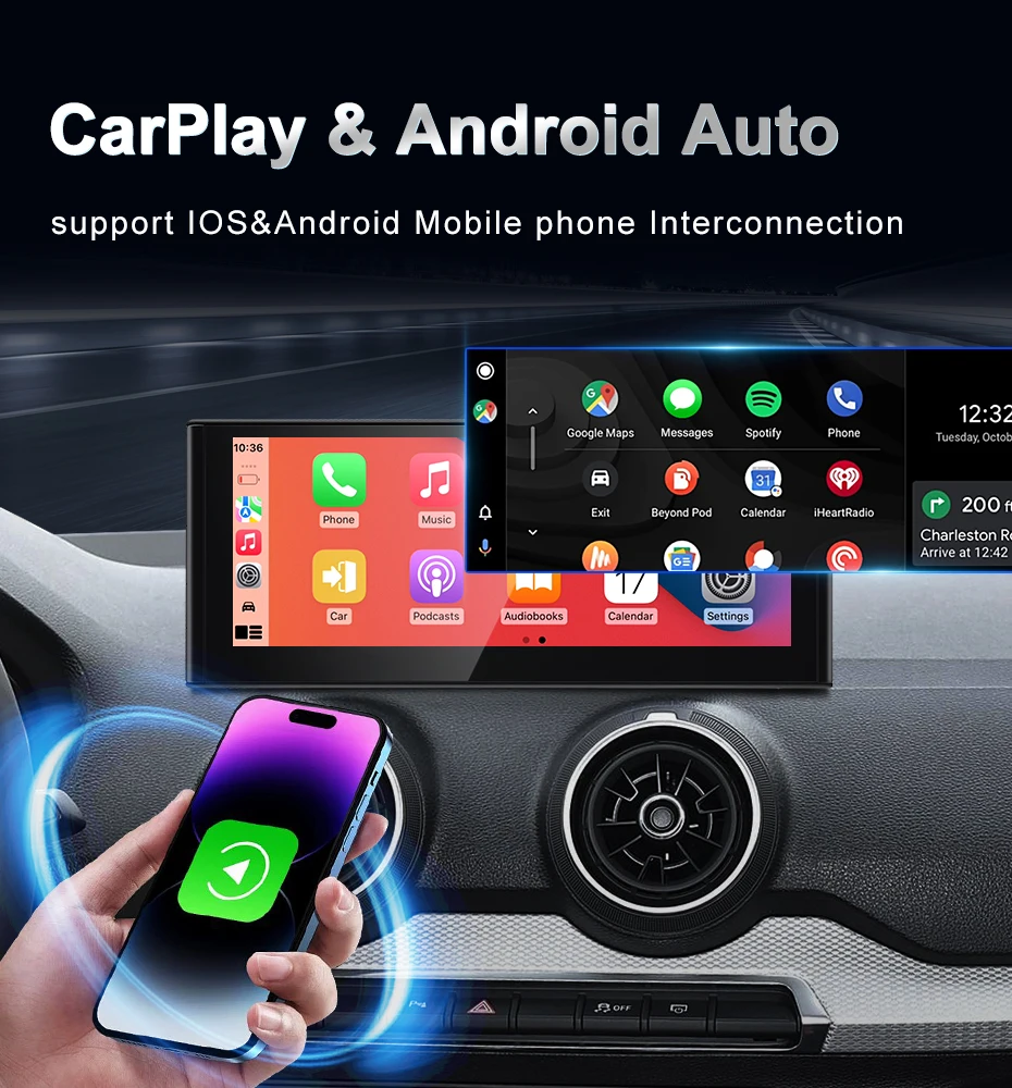Qualcomm Snapdragon 680 6225 2.4GHz 10.25inch Wireless CarPlay Auto For AUDI Q2
