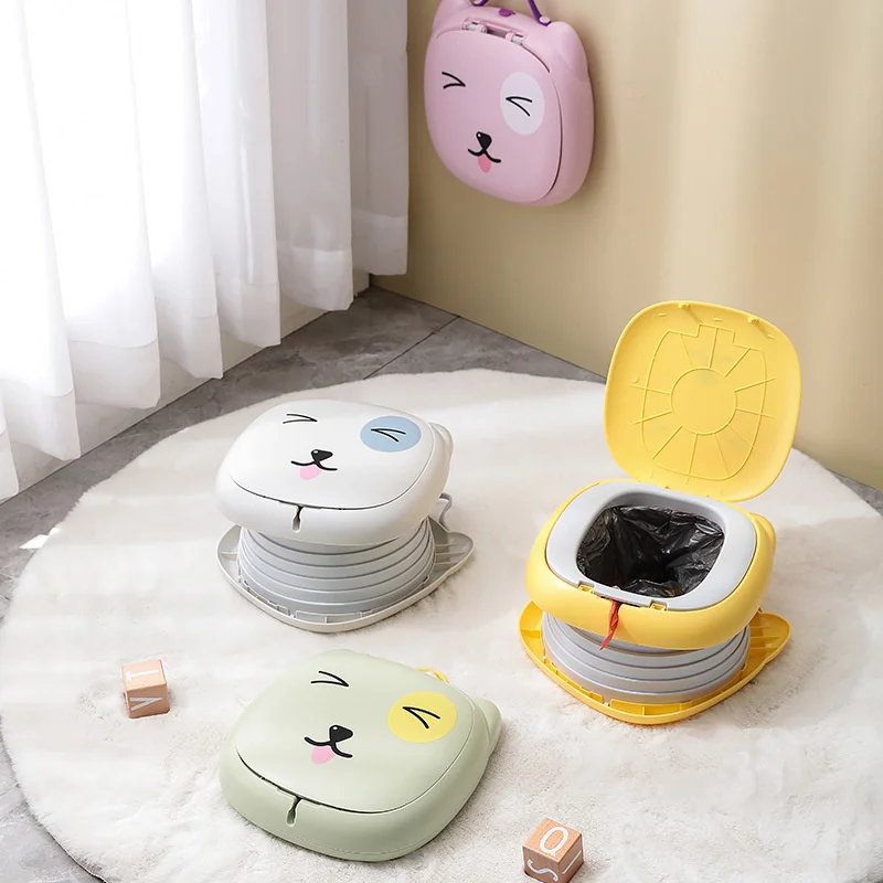 Children's Foldable Training Toilet Outdoor Travel Portable Potty for Car Camping Baby Children Kid's Indoor Anti-odor Potty 2