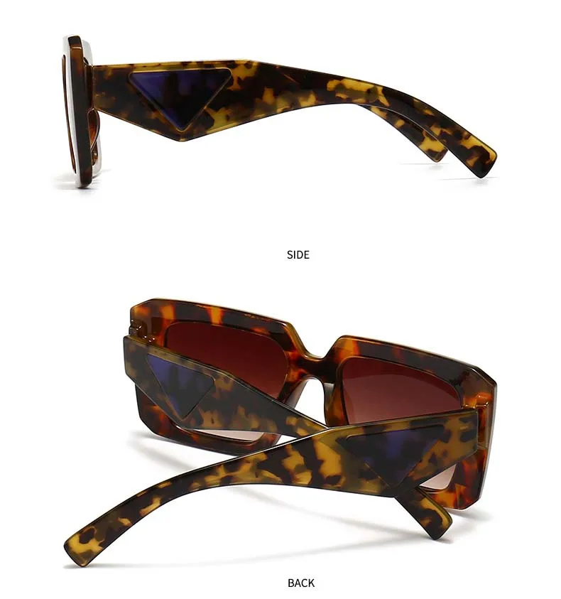 53373 Retro Square Marke Sonnenbrille Frauen Modern Großer Rahmen Männer Trend Breites Bein Sonnenbrille Uv400_voghion.com