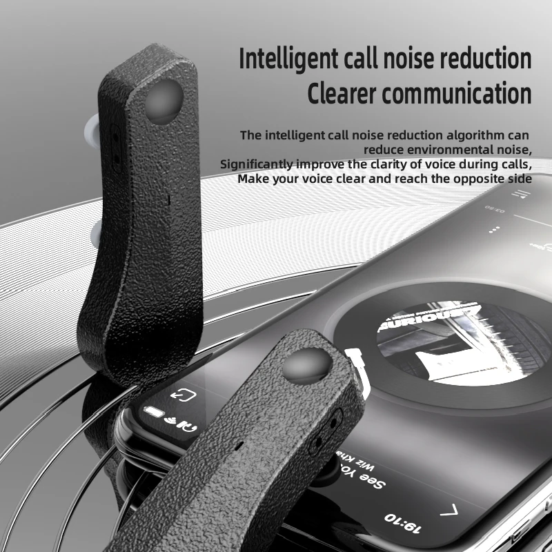 Wireless Headphones for External Glasses Headphones Bluetooth 5.3 Stereo  Headset Noise Reduce Handsfree Call Touch Headset