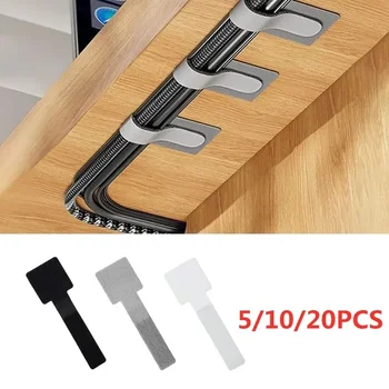 20/10/5PCS Releasable CABLE Organizer TIES แผ่นหูฟังการจัดการสายไฟไนลอนสายผูก Reusable LOOP Hoop เทปสายรัด Tie 1