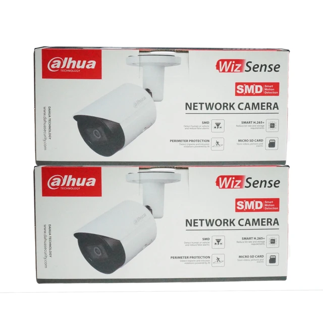 Dahua Original IPC-HFW2441S-S 4MP IR Fixed-focal Bullet WizSense Network Camera Vehicle And Human Detection Built in MIC 2