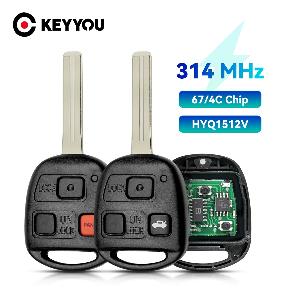 Keyyou 314 315 Mhz For Lexus Gx470 20032009 Lx470 20032007 Fcc Id