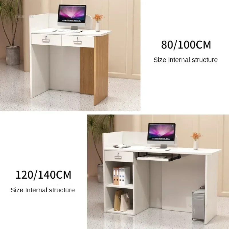Reception Desks for Beauty Salon Convenience Store Modern Front Desk Commercial Bar Table Clothing Store Cashier Counter E z