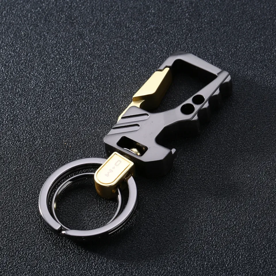AOKID Key Chain,Faux Gold Cylinder Charm Pendant Car Key Ring Holder  Keychain Bottle Opener 
