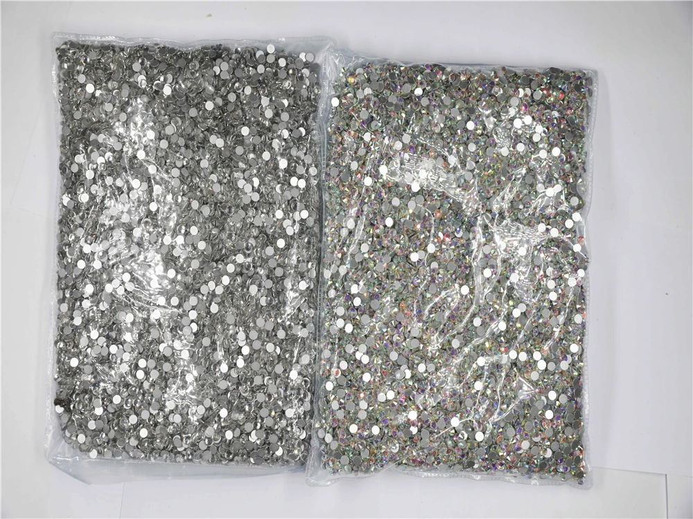 Wholesale Bulk Package SS3-SS30 Flatback Crystal AB Non hotfix Rhinestones Clear AB Strass for Nail Art Decorations