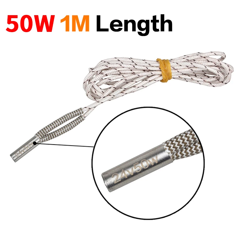 Ceramic Cartridge Heater for 3D Printers - 6x20mm 40W/70W Heating Tube