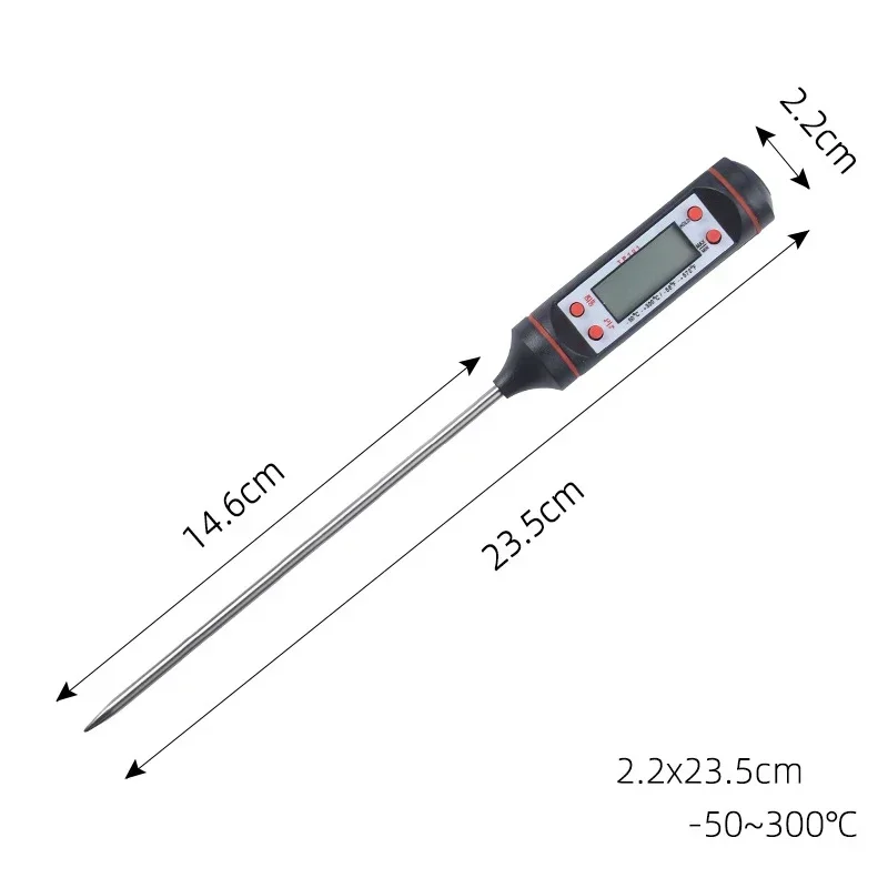 Candle Making Kit Digital Thermometer 15cm Long Probe Candle Making Measure Liquid Soy Paraffin Wax Baked Milk Meat BBQ Wax Melts