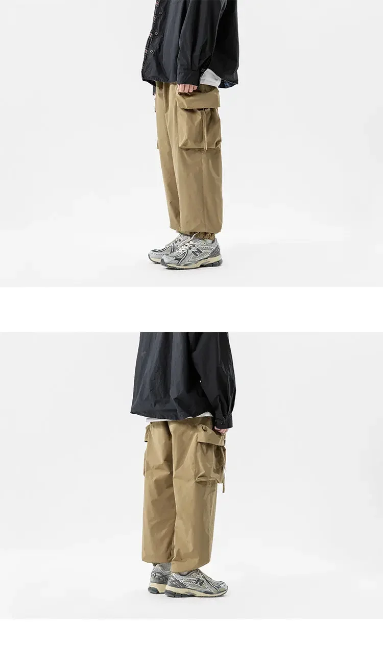 Description Picture 6 of itemMen Pocket Loose Casual Streetwear Fashion Outdoor Wide Leg Cargo Pants City Boys Grils Baggy Pants Women Jogger Sweatpants