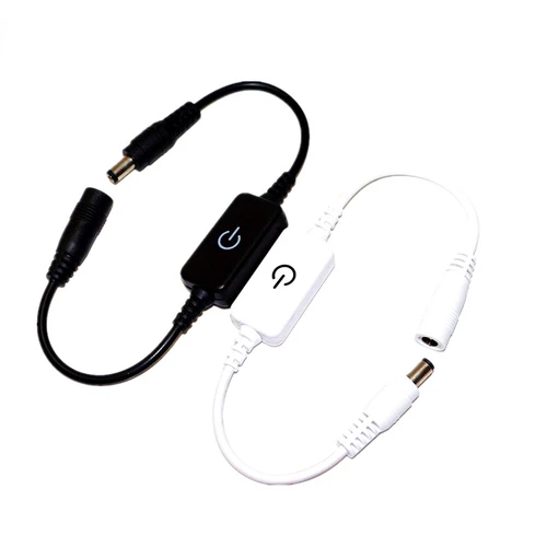 DC 12V 24V LED 스트립 터치 디밍 밝기 제어 심플 조광기 스위치 컨트롤러, 5050 3528 2835 라이트 스트립, 단색 2
