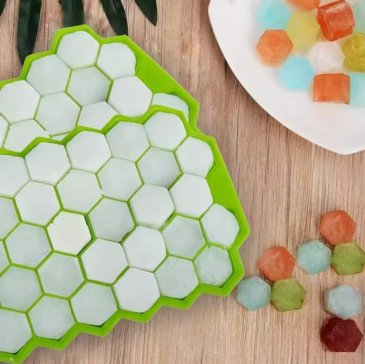 Ice Mold 1pcs Honeycomb 37 Lattice Cube Tray Maker Without Lid DIY