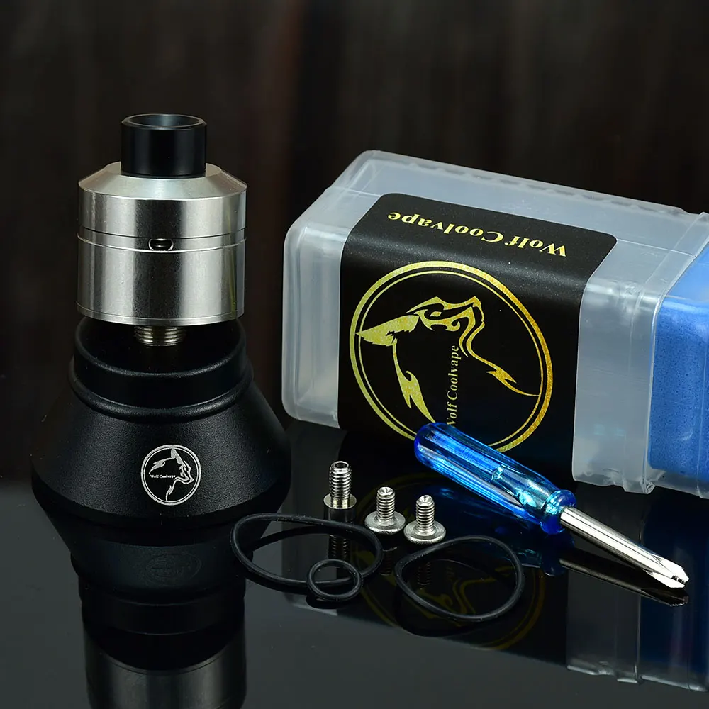 

wolfcoolvape Pocket rda 22mm vape mtl tank vape rebuildable dripping electronic cigarette atomizer 316 stainless steel rda