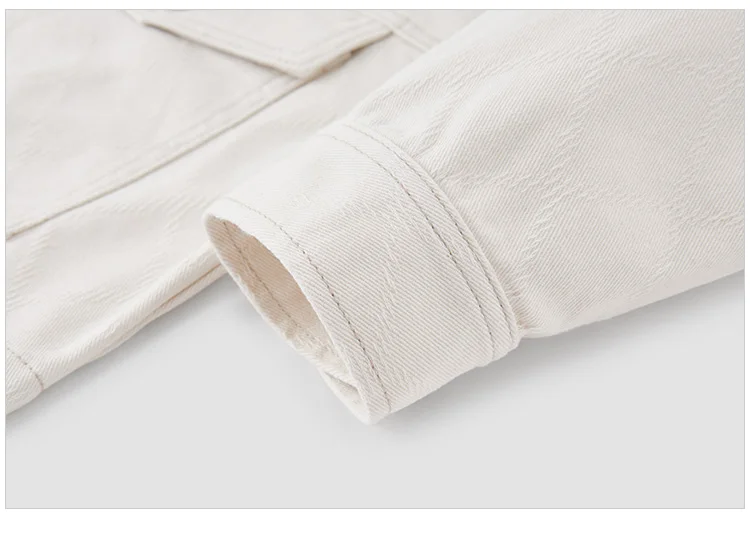 Denim Jacket Women Short Style Slimming Diamond-patterned Spring New Pure Cotton Drop-shoulder Jacket