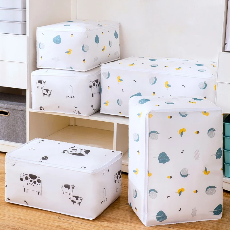Quilt Clothing Storage Bag for Wardrobe Waterproof Clothes Organizer