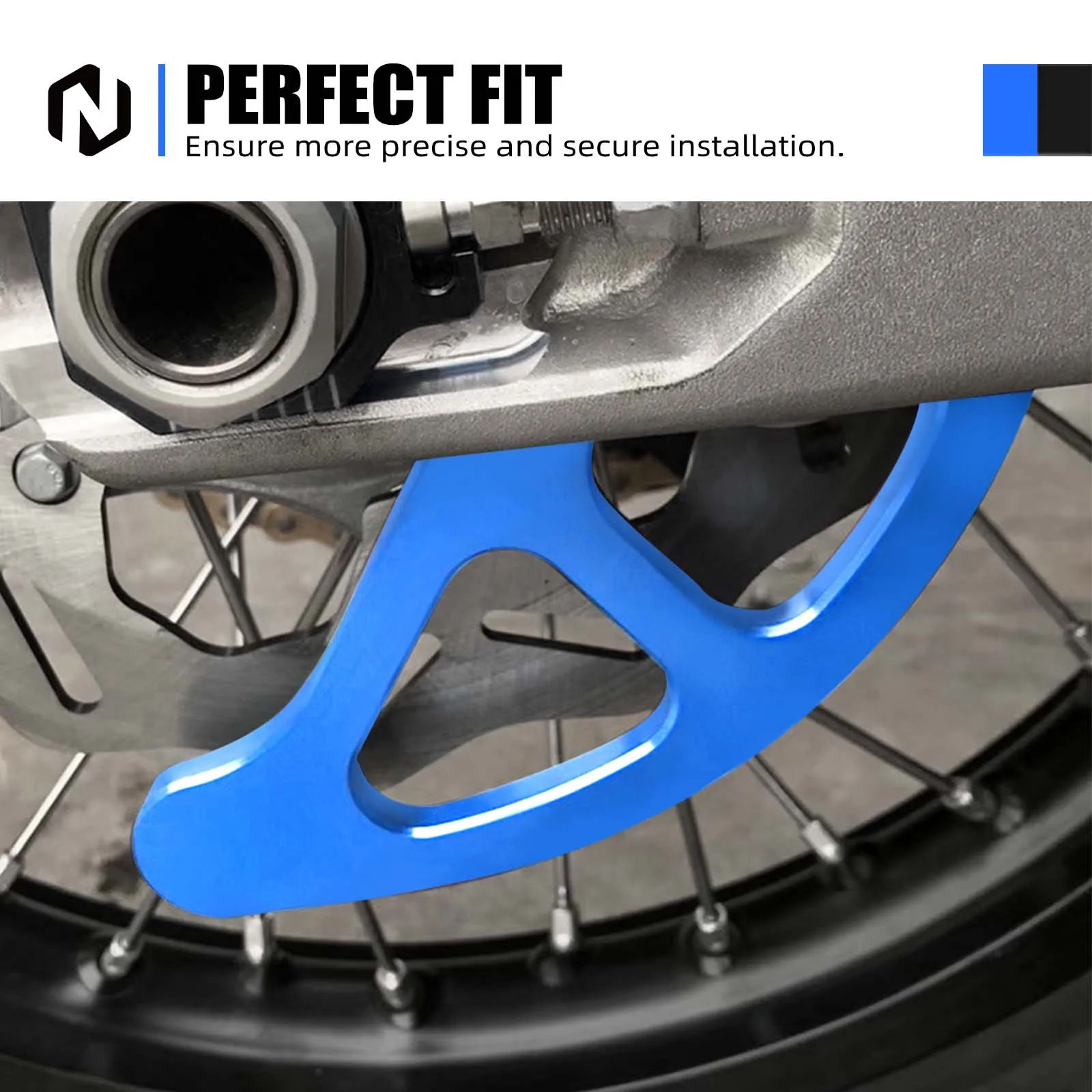 NICECNC Für KTM EXC 300 2004-2022 EXC 250 EXCF 350 EXC 450 SX 125 SXF 250 SXF 450 XCW 300 XC XCF XCF-W Bremsscheibenschutz hinten – Detail 7
