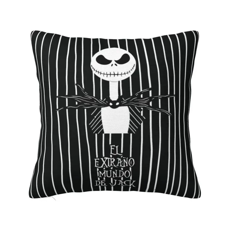 The Nightmare Before Christmas Cushion Cover Polyester Halloween Skull Jack Throw Pillow Case Home Decor Custom Soft Pillowcase cushion cover pillow case cover throw pillow cushions