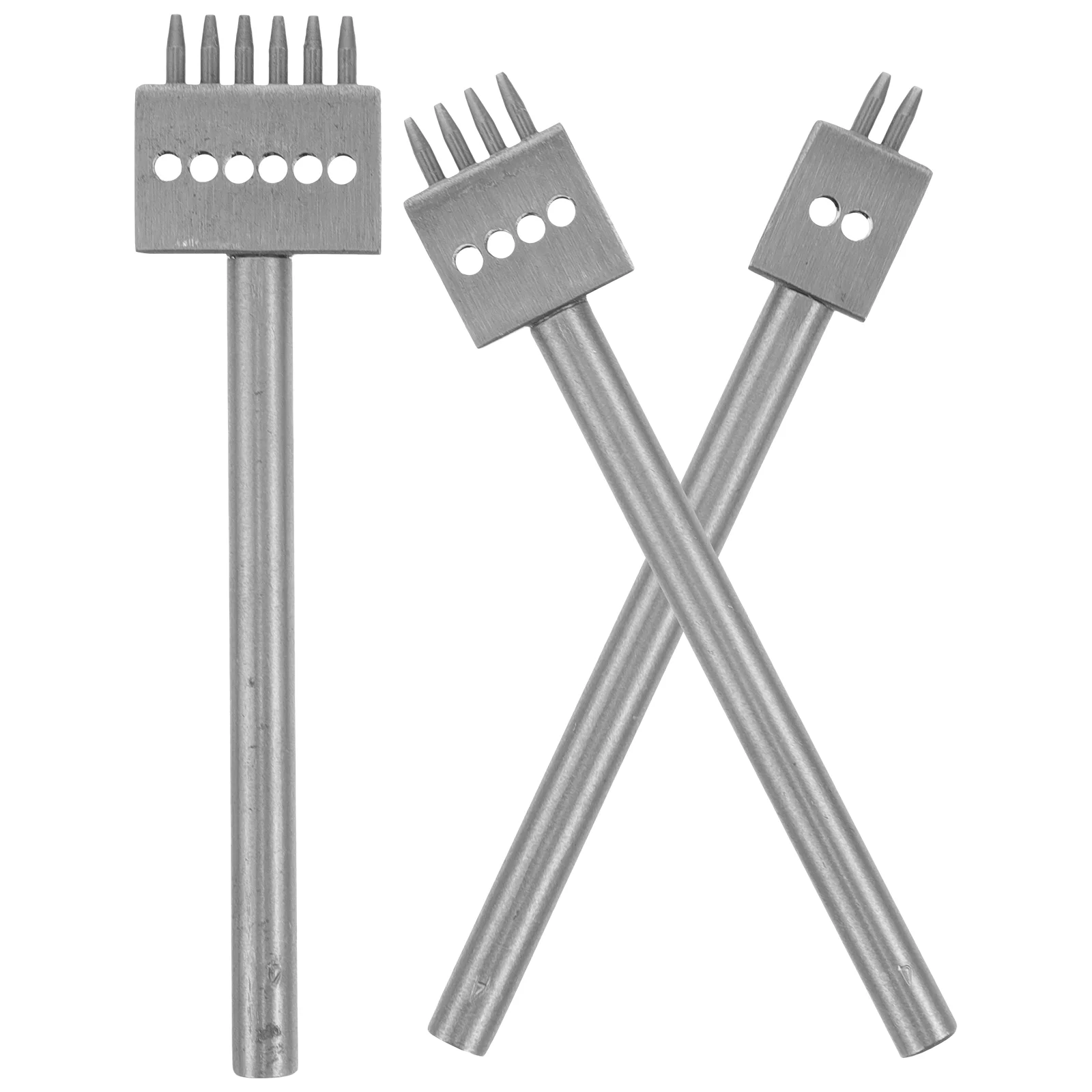 

3Pcs Crafts Hole Puncher Punching Tool Metal Punch Tool for Work Stitching Tool