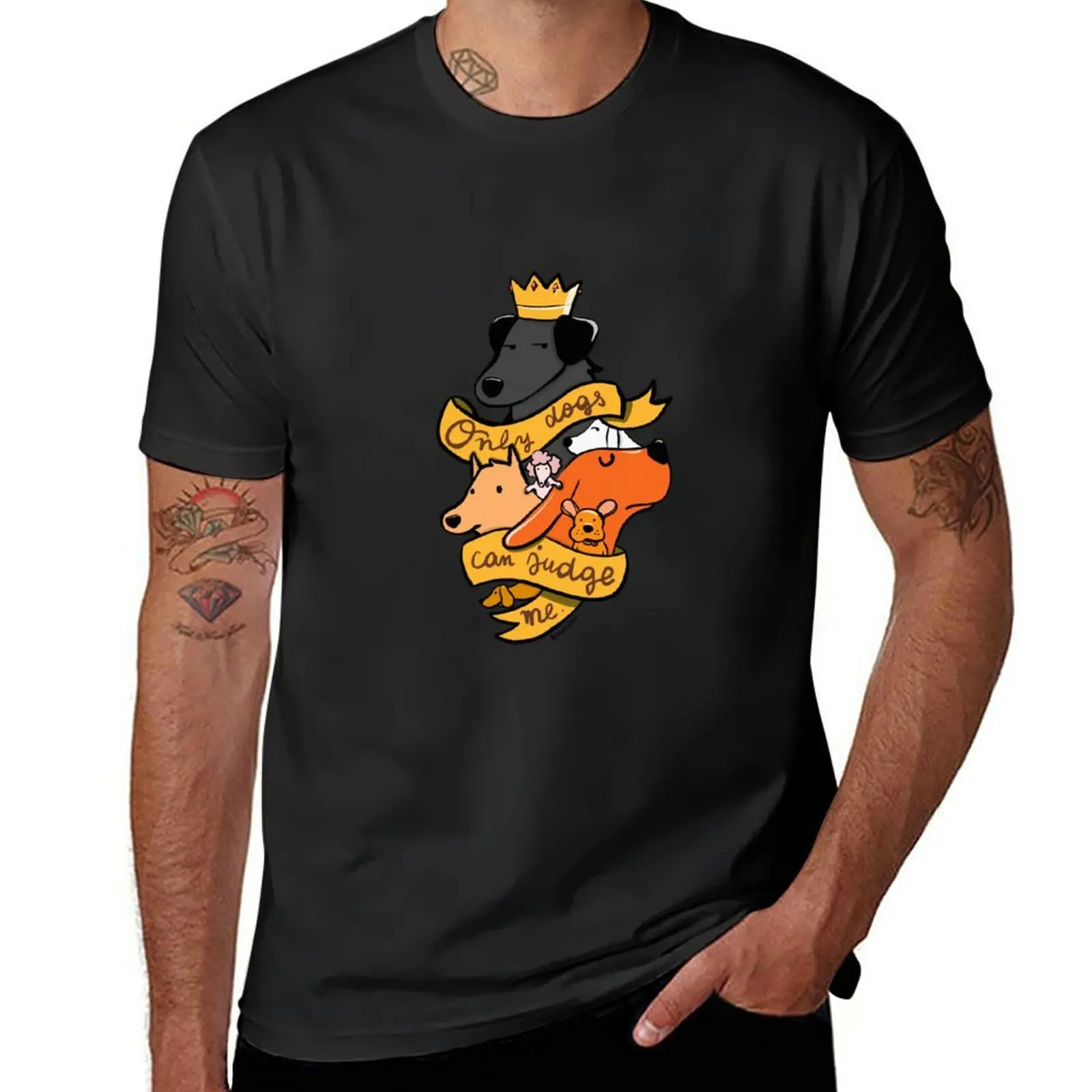 

New Only dogs can judge me T-Shirt boys t shirts customized t shirts t shirt man heavy weight t shirts for men