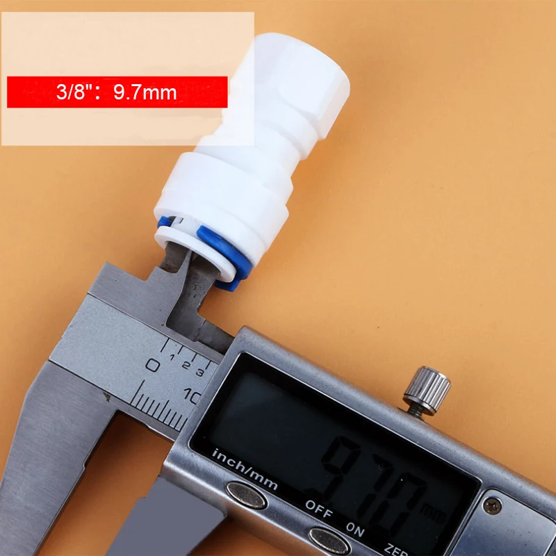 S86e5d3a093a84819bd53a0a2d6c9bb478 1/4 "gwint żeński wąż OD 3/8" RO System odwróconej osmozy wody manometr adapter 32N prosto do szybkiego łączenia