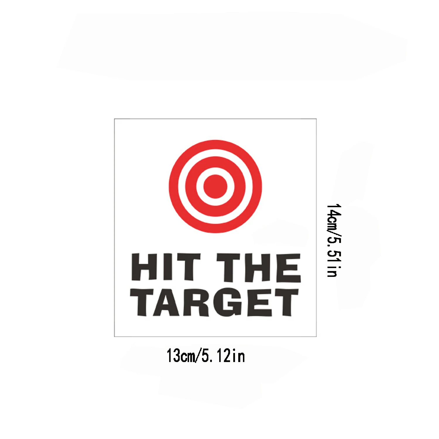 1PC Creative Hit The Target Toilet Stickers Home Decoration Wall Decals Mural Art Poster PVC Sticker on The Wall Toilet
