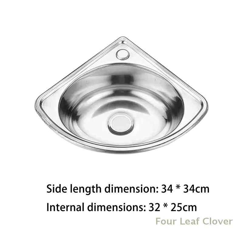 RV Kitchen Sink Stainless Bathroom Basins Camper Vegetable Corner Motorhome Bar Steel Small Single Bowl Drop Tub kitchen sink
