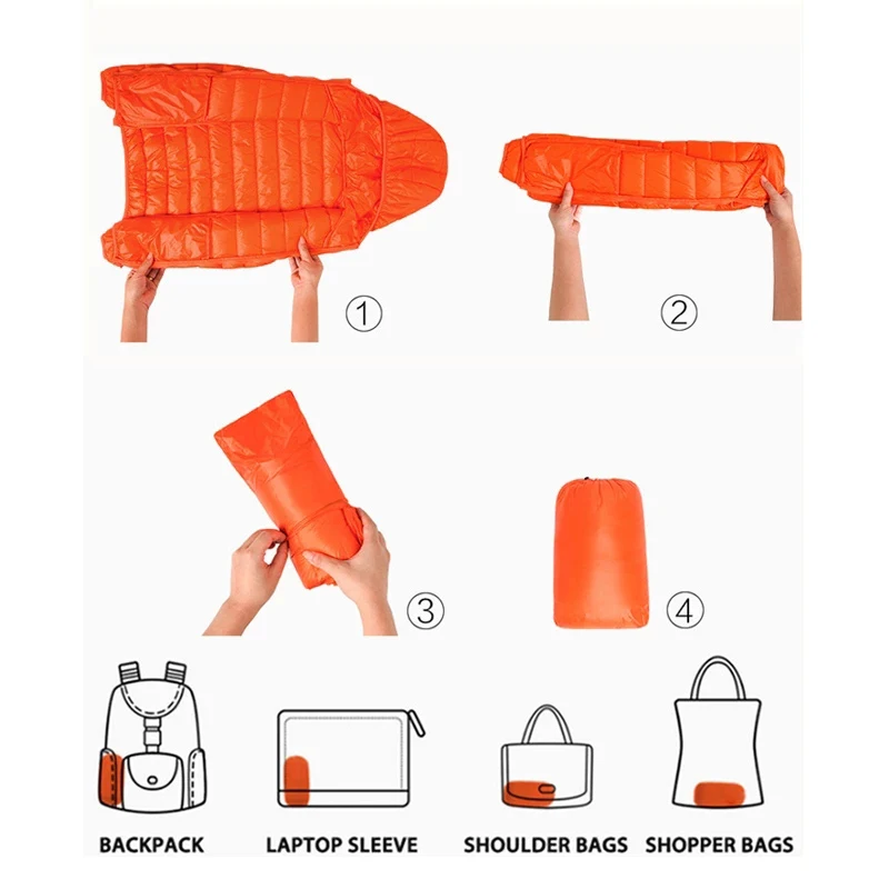 2023 New Women Thin Down Jacket White Duck Down Ultralight Jackets Autumn And Winter Warm Coats Portable Outwear 6
