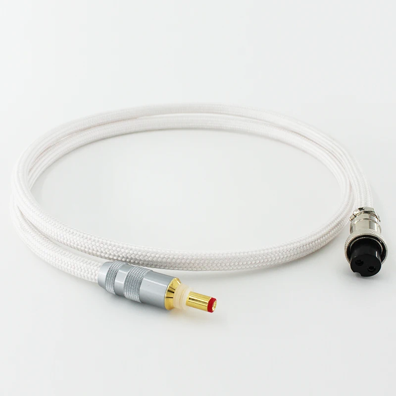 

1.2M HIFI 4N 9999 Sterling silver-Oyaid DC Power supply cable GX16-2 to 5.5*2.1/2.5mm