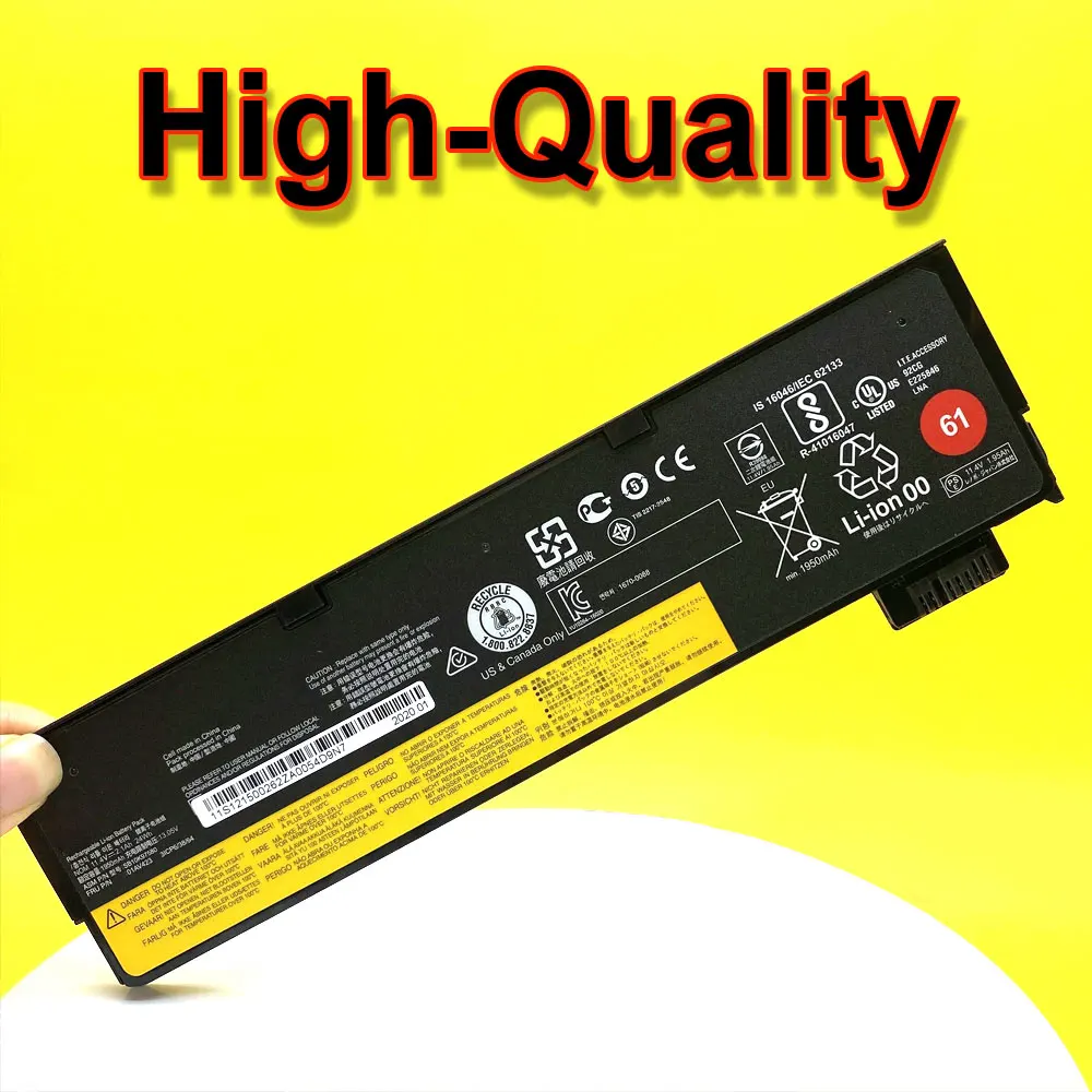 Lenovo-thinkpadラップトップバッテリー、t470、t480、t570、t580