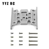 Chassis Gearbox Mount Transmission Holder Skid Plate Metal For Axial Scx10 Upgrade Parts Rc Crawler Car Accessories 1/10 Scale 3