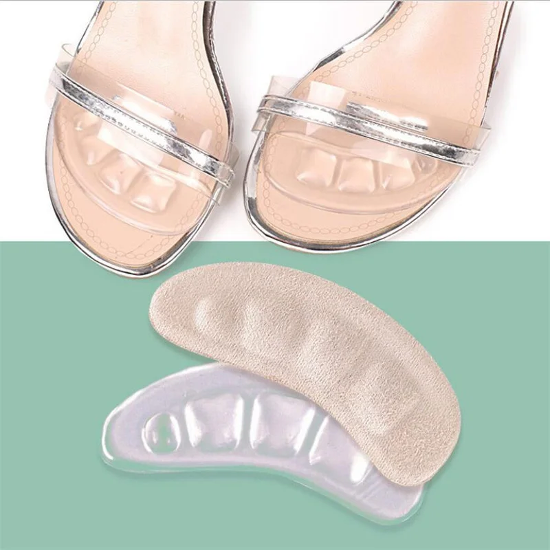 

Forefoot Pads for Women Inserts Sandals Silicone Gel Shoes High Heel Sticker Foot Protector Anti-Slip Patches Self-adhesive Shoe
