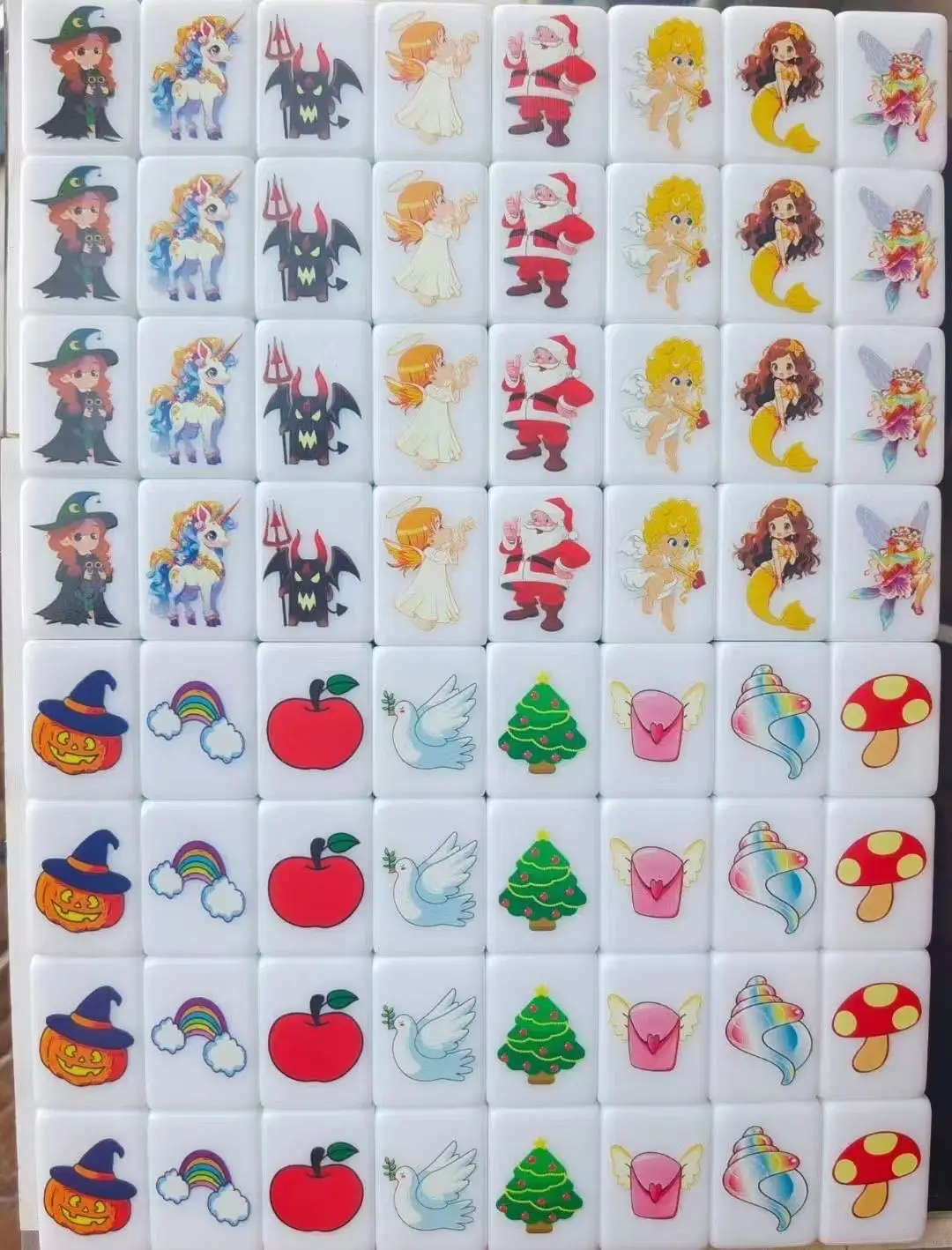 64+1 Seaside Escape Game Blocks Mahjong Leisure And Entertainment Mahjong Board Game 1/2 Players Funny Table Game Party Game Toy 4