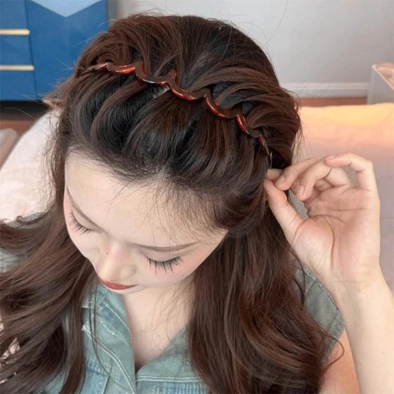 Korean Women Hair Comb Headband Plastic U 