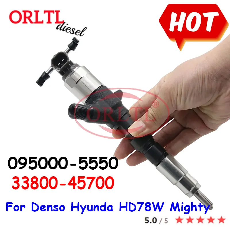 

ORLTL Common Rail Diesel Injector 095000-5550 33800-45700 33800 45700 3380045700 for For Denso Hyunda HD78W Mighty