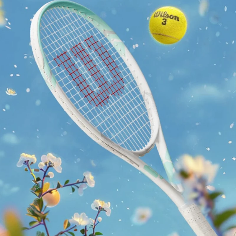 Shock-absorbing and Comfortable Tennis Racket, Lightweight and Durable Tennis Ball, Beginner Advanced Carbon Fiber Racket